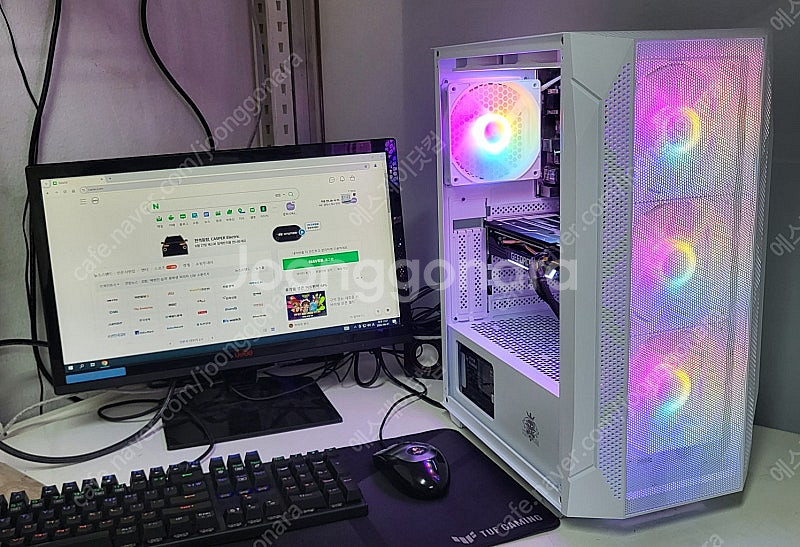 라이젠7500F+RX6600+16GB 신품+중고조합 게...--2
