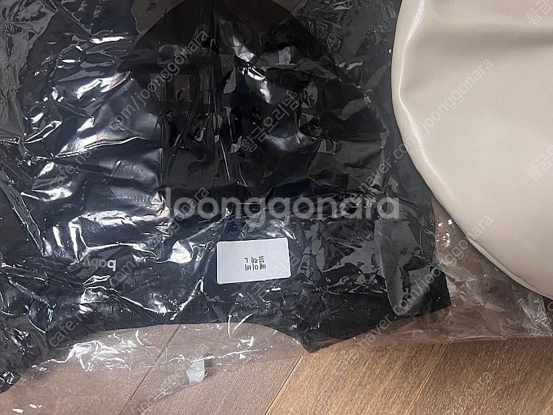 꺌랑 휘뚜루마뚜루백 + 베이비 롤업 반팔티 L 블랙--1