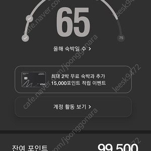 메리어트 포인트 양도판매합니다 (99,500)