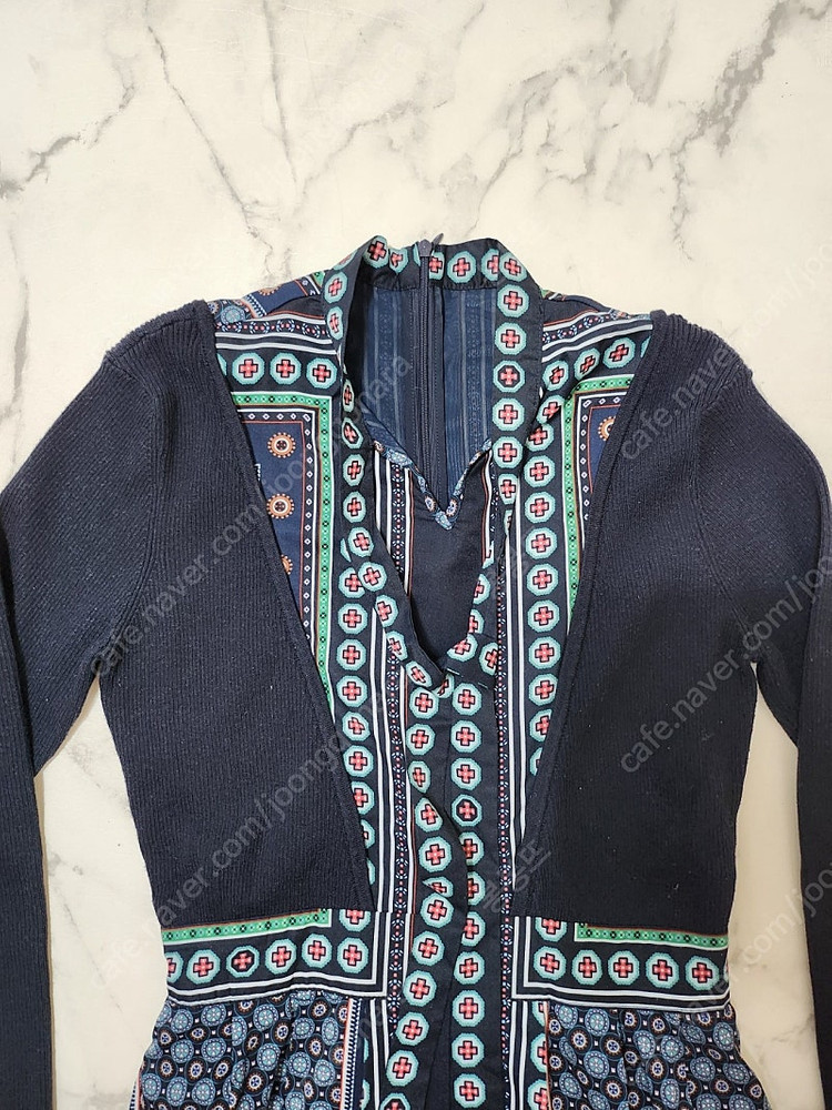 [수입의류] 니트쉬폰원피스 S사이즈--3