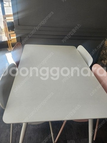 카페 테이블 의자 업소용 테이블 의자--3