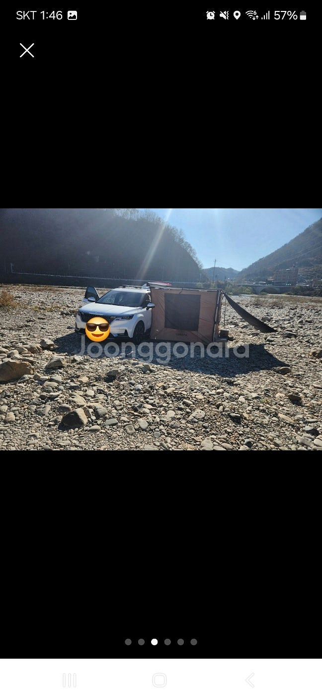 캠퍼리더 반자동 어닝 3X2.5m + 어닝룸 텐트 판매...--3