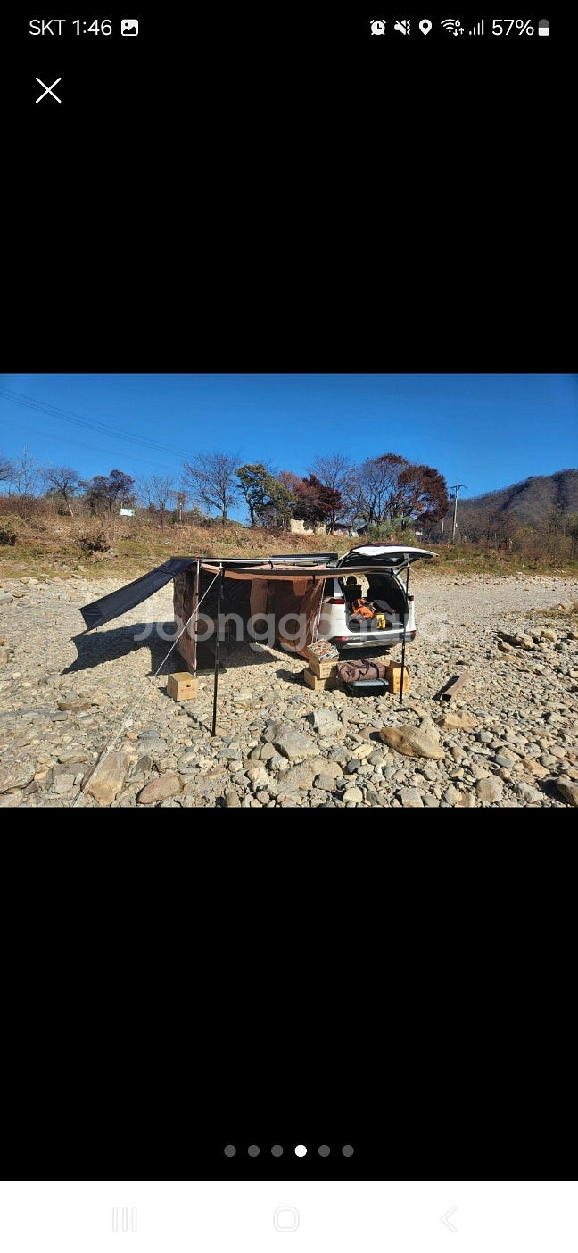 캠퍼리더 반자동 어닝 3X2.5m + 어닝룸 텐트 판매...--4