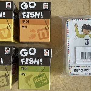 바오밥 보드게임 Go Fish 영어 4종, 영어 동사 카드 80장