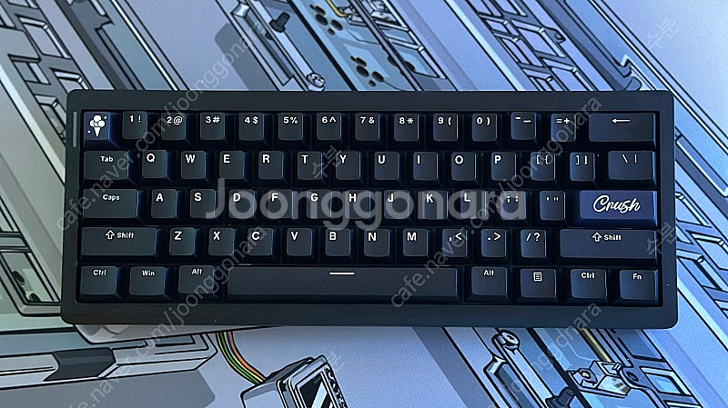 (미사용) GMK61 유무선 커스텀 기계식 키보드 키캡...--0