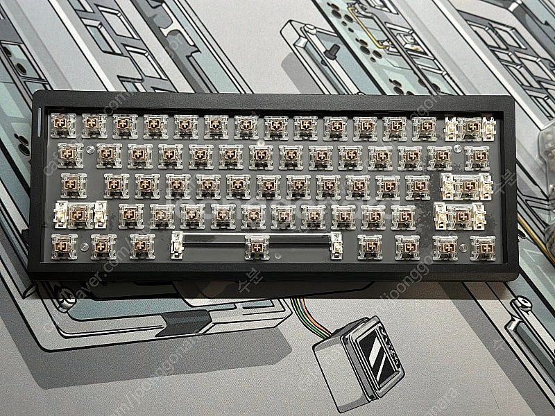 (미사용) GMK61 유무선 커스텀 기계식 키보드 키캡...--1