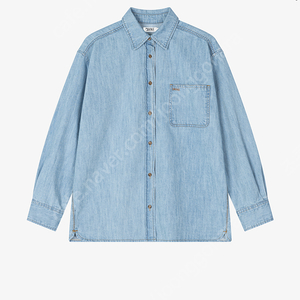 [그로브] YVONE DENIM SHIRT (블루)