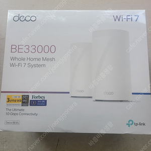 미개봉 새상품 ) 티피링크 BE33000 시스템 공유기 Deco BE95 통합 홈 메시 시스템 쿼드밴드 Wi-Fi 7 공유기 2-pack