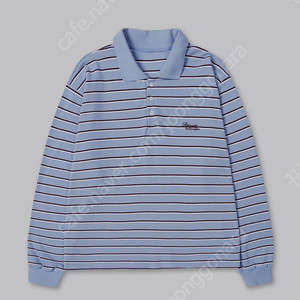 아카이브앱크 리본빛 ribbonbit Striped PK Shirt(Blue-Burgundy Stripe)