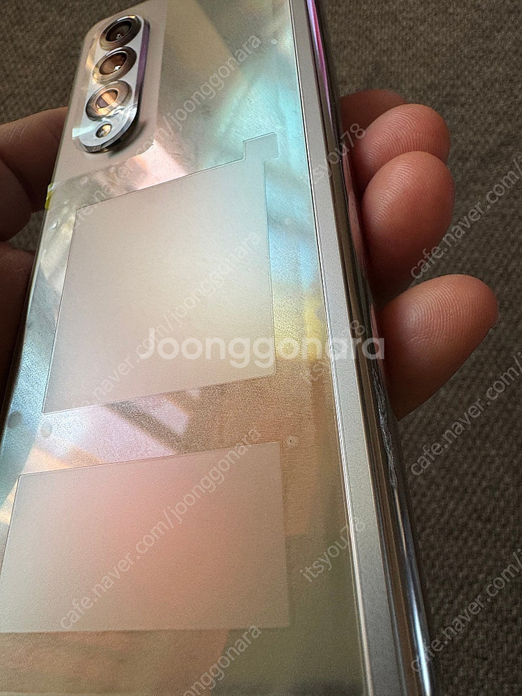 갤럭시 Z 폴드3 512G 실버 판매 합니다 (배터리,...--4