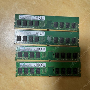 삼성 4기가램 ddr4 1rx8 pc4 2133p 4개 택포