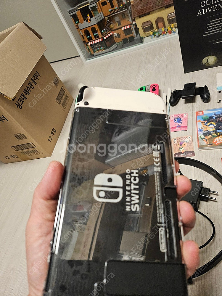 닌텐도 스위치 본체 +링핏 +추가컨트롤러 모동숲버전--6