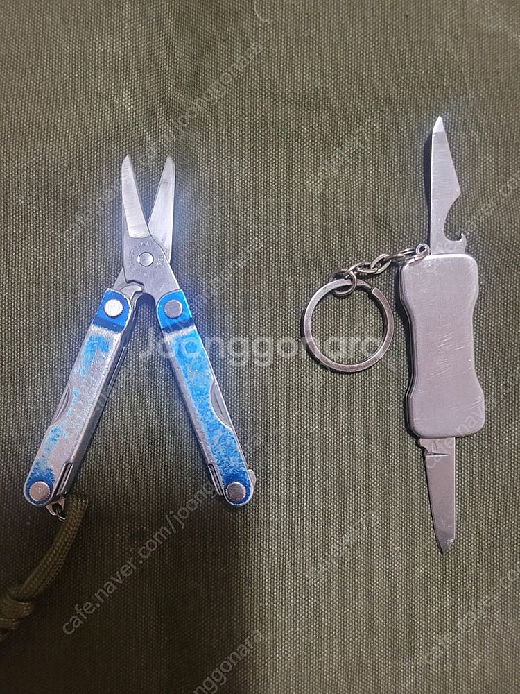 레더맨 마이크라 멀티툴과 국산 키링 일괄--1