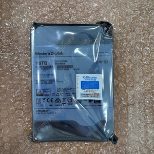 WD 울트라스타 HC550 18TB(국내-기업용) 새제품 판매합니다.