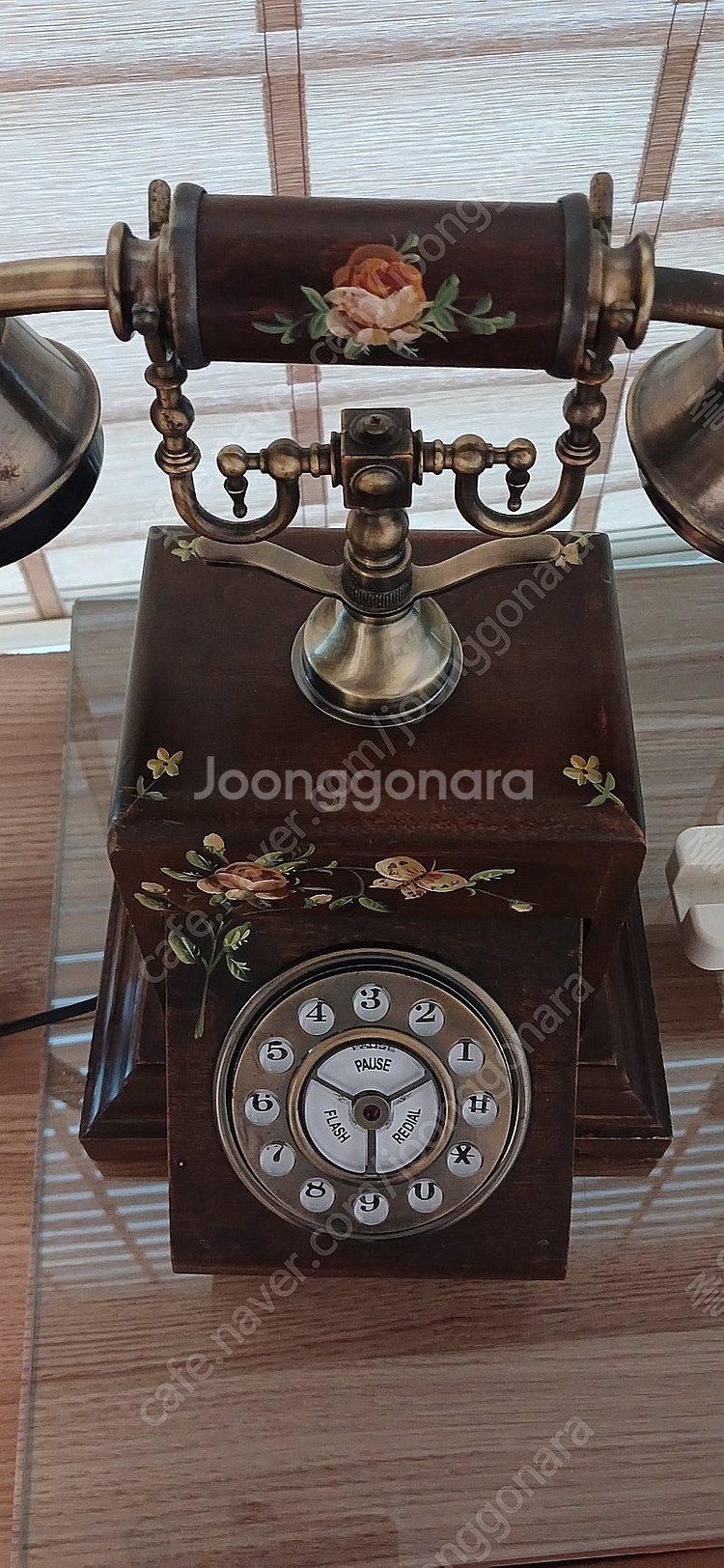 엔틱전화기 인테리어 장식 고가구--0