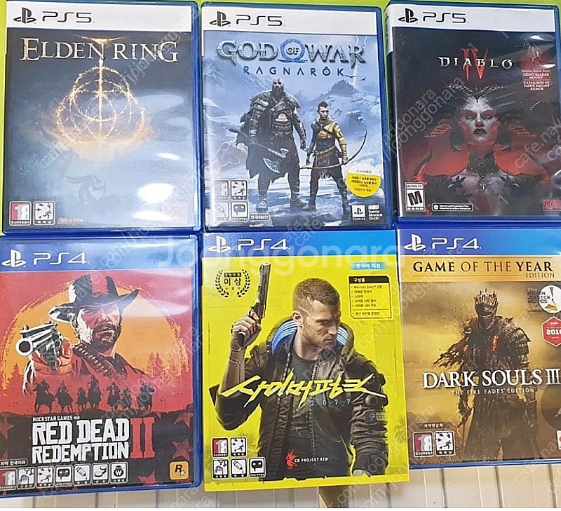 PS5플스5갓오브더라그라로크.엘든링.고스트오브스시마.세...--1