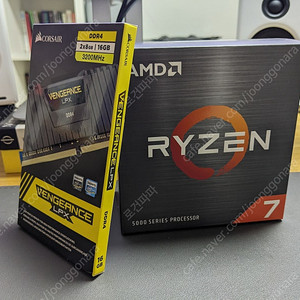 ryzen 5800x + corsair vengeance lpx 16(2x8)GB 해외신품