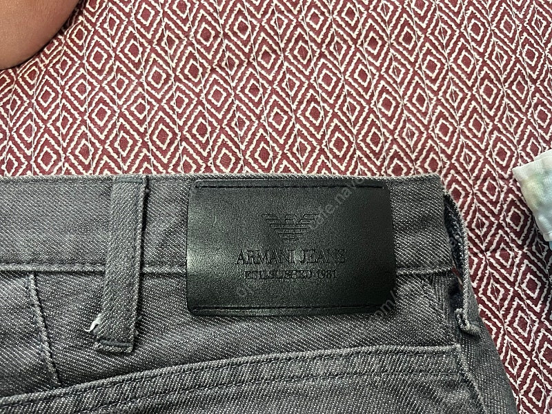 알마니 진 다크 그레이 슬림핏 5포켓 데님 30사이즈 이미지