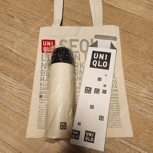 [새제품] 유니클로X락앤락 텀블러 & 에코백 Uniqlo 무료배송