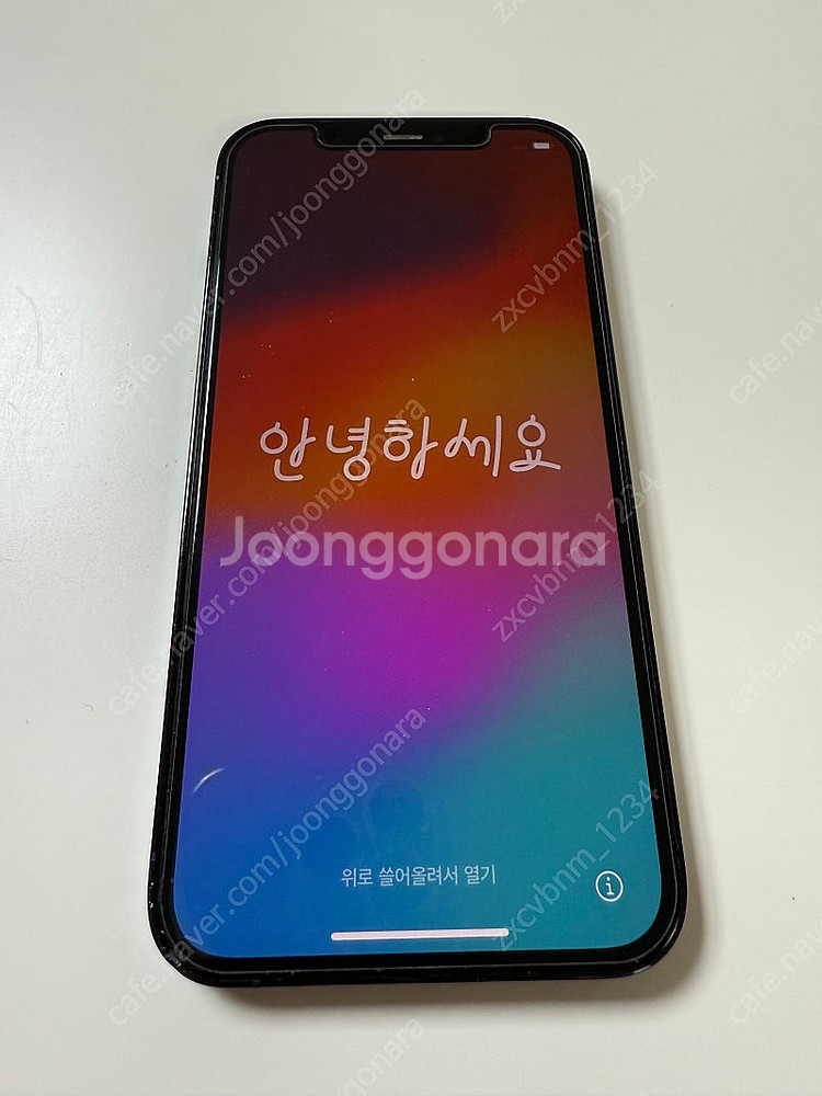 아이폰12프로 퍼시픽블루 256기가 깨끗한 단말기 40...--0