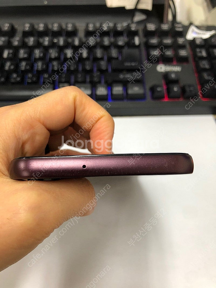 195283 갤럭시A24 버건디 A급 128GB 무잔상...--4