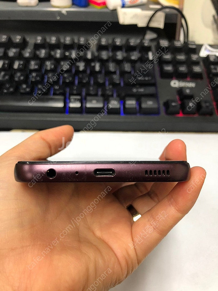 195283 갤럭시A24 버건디 A급 128GB 무잔상...--7