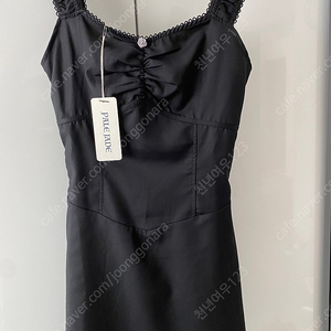 페일제이드 rose shirring dress Black 판매