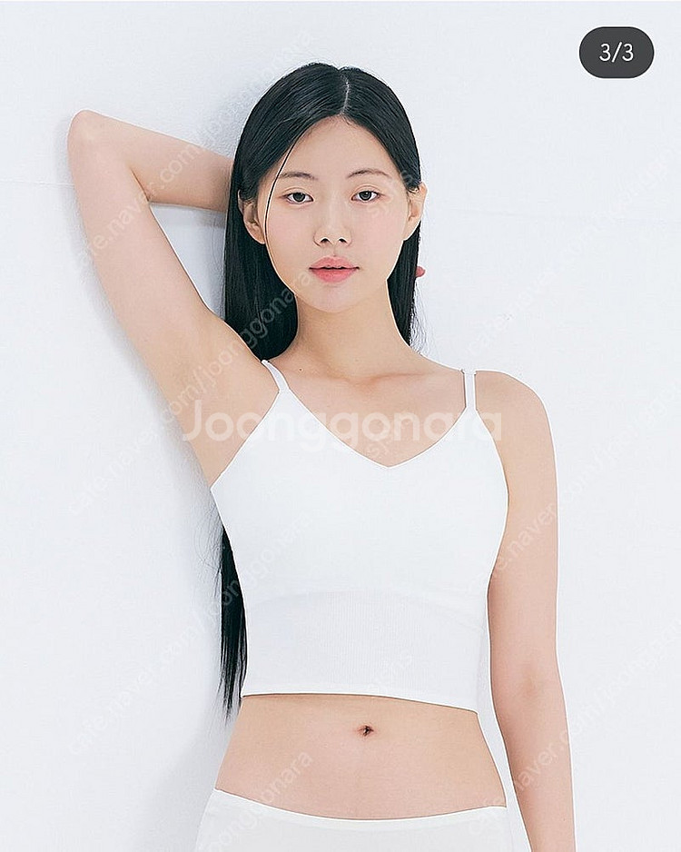 더핏브라 나시크롭탑 m사이즈 a컵--0
