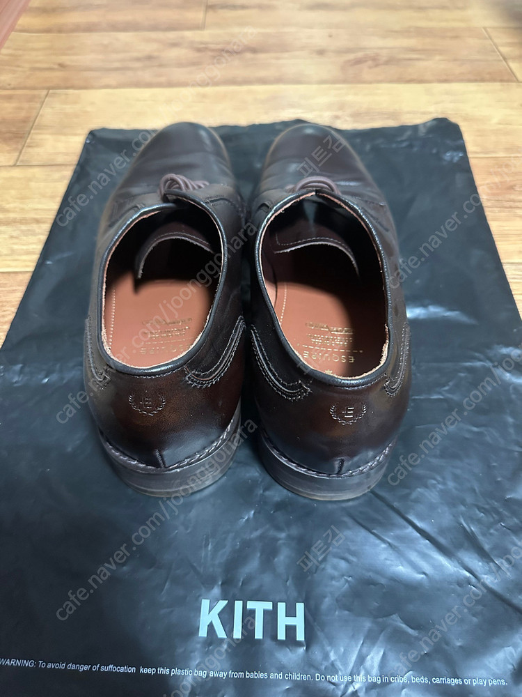 에스콰이아 남성 윙팁 브라운 정장구두 260mm 이미지