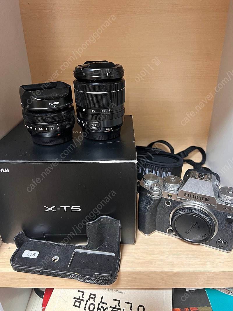 후지필름 x-t5 실버 바디킷 xf18 단렌즈 일괄판매--0