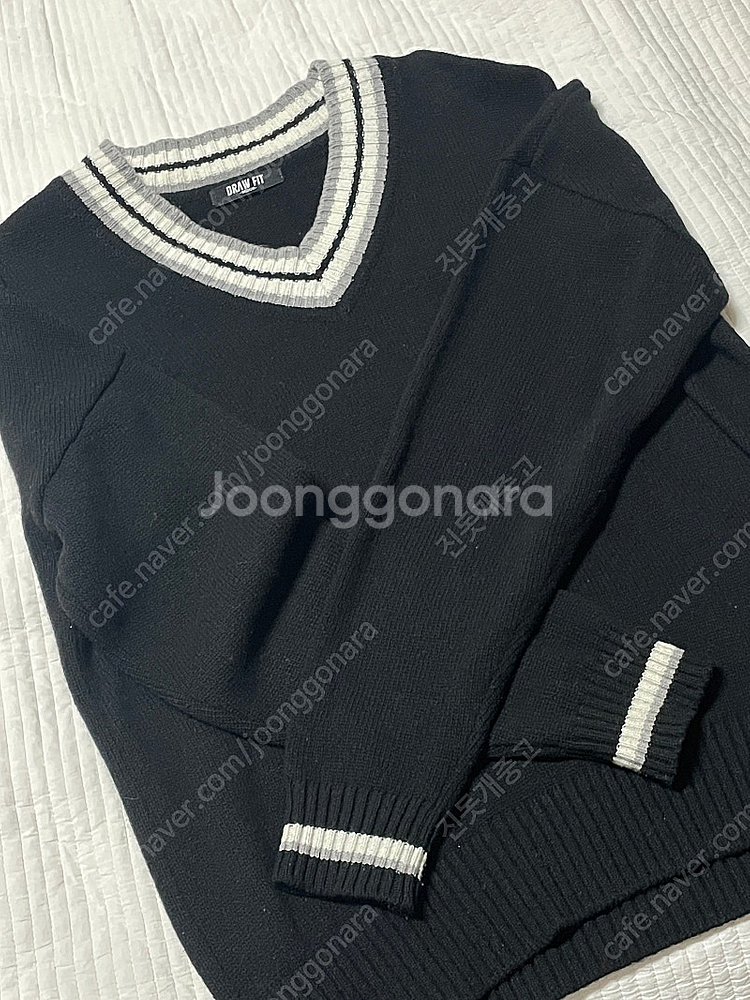 드로우핏 크리켓 니트 블랙 M--0