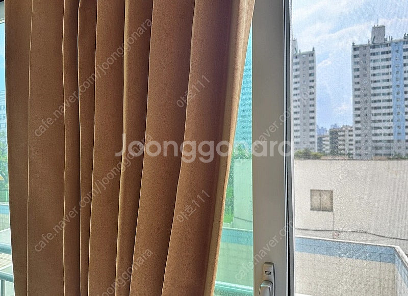 형상기억 암막커튼 미사용품, 가로 420, 세로 232...--0