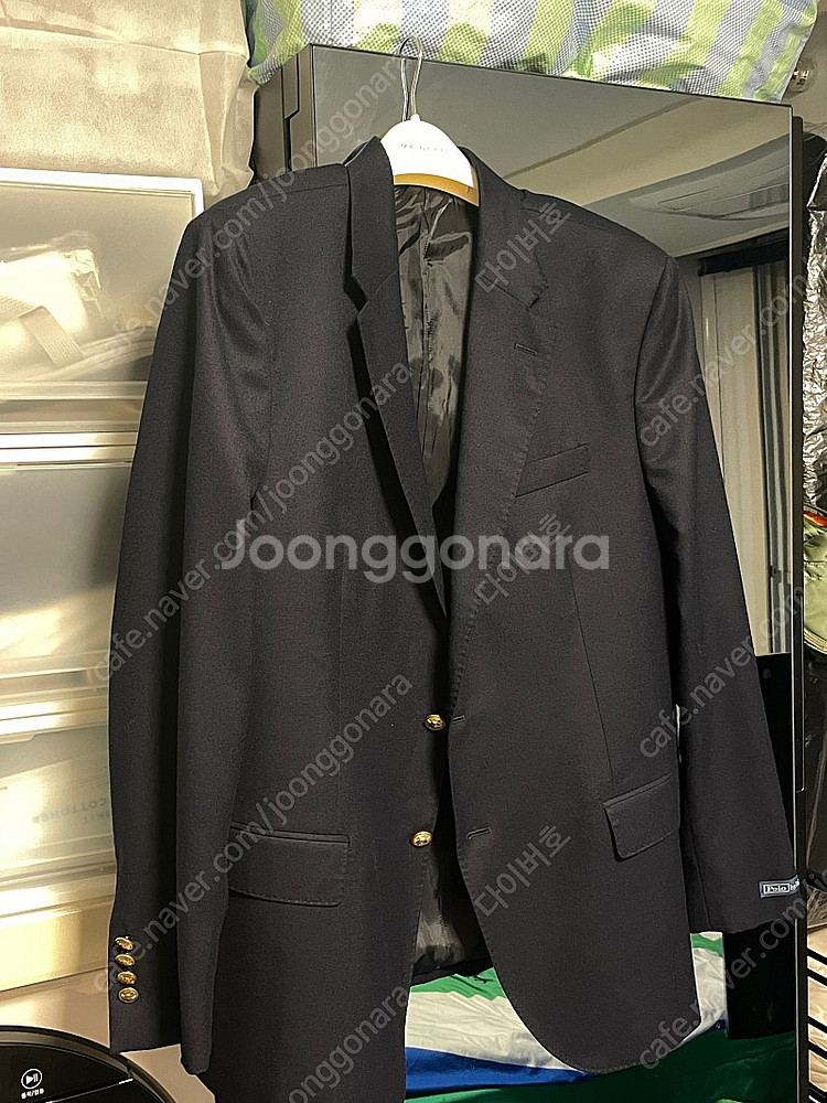 폴로 아이코닉 도스킨 금장 블레이저 48r--0