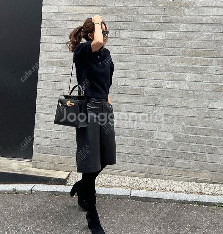 헤드투토(넘프)가죽 반바지 블랙(55)--1