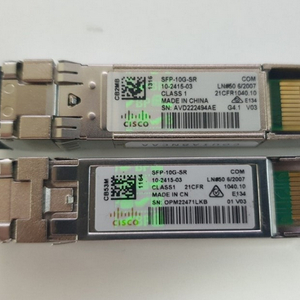 CISCO 10G SFP+ 광모듈 ( 시스코 정품 홀로그램 있음 ) / LC 멀티모드 지빅, 트랜시버