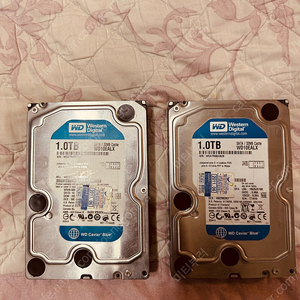 1테라 hdd 2개 일괄판매 합니다.