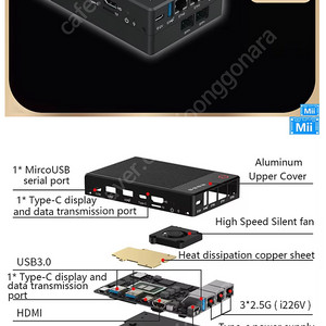 10g 라우터 미니 PC R86S N305B 팝니다.