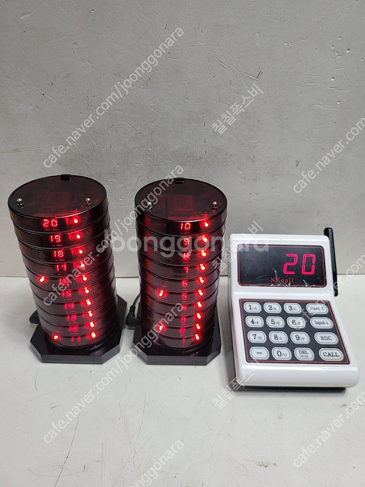 엔이콜 카페진동벨 ne-600 20개 세트 팝니다--1
