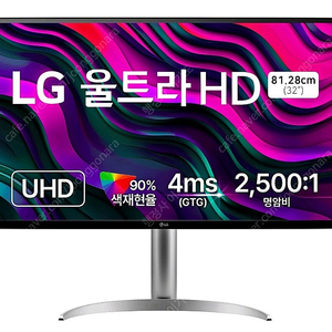 LG 4K 32인치 게이밍 모니터, 144Hz(32UQ750P)