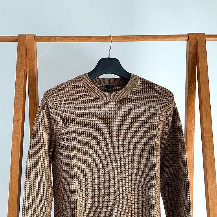 (S) 띠어리 남자 와플 니트--1