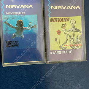 너바나 nirvana 카세트 테이프 팝니다