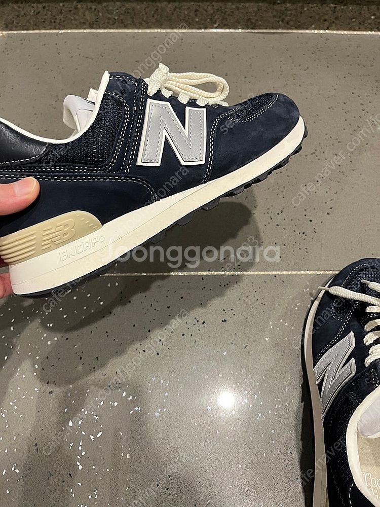 뉴발란스 포터리 574 navy 250mm--4