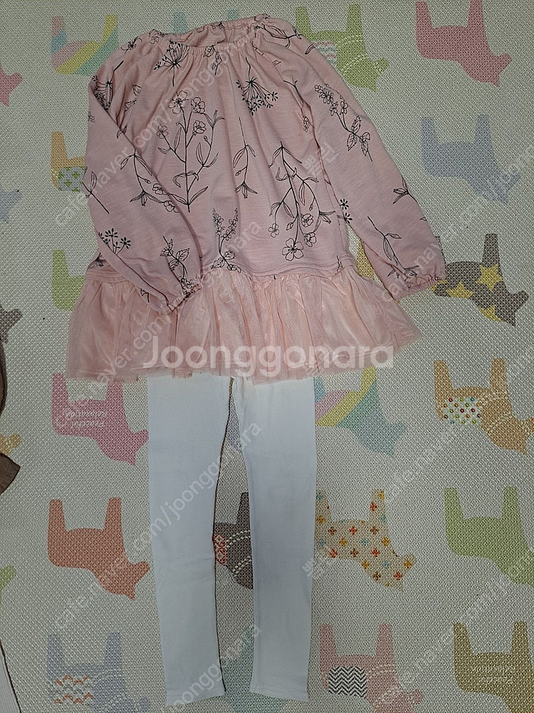 여아 120~130 겨울옷 내복, 트레이닝복, 기모티셔츠, 원피스, 레깅스 등 박스판매--1