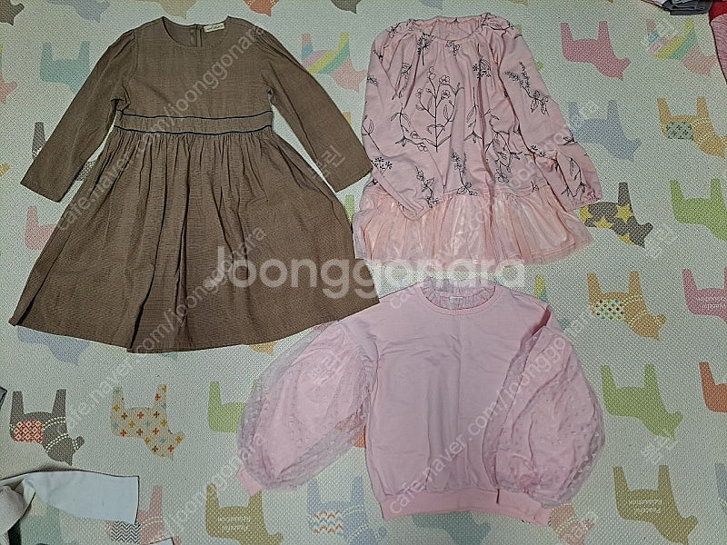 여아 120~130 겨울옷 내복, 트레이닝복, 기모티셔츠, 원피스, 레깅스 등 박스판매--5
