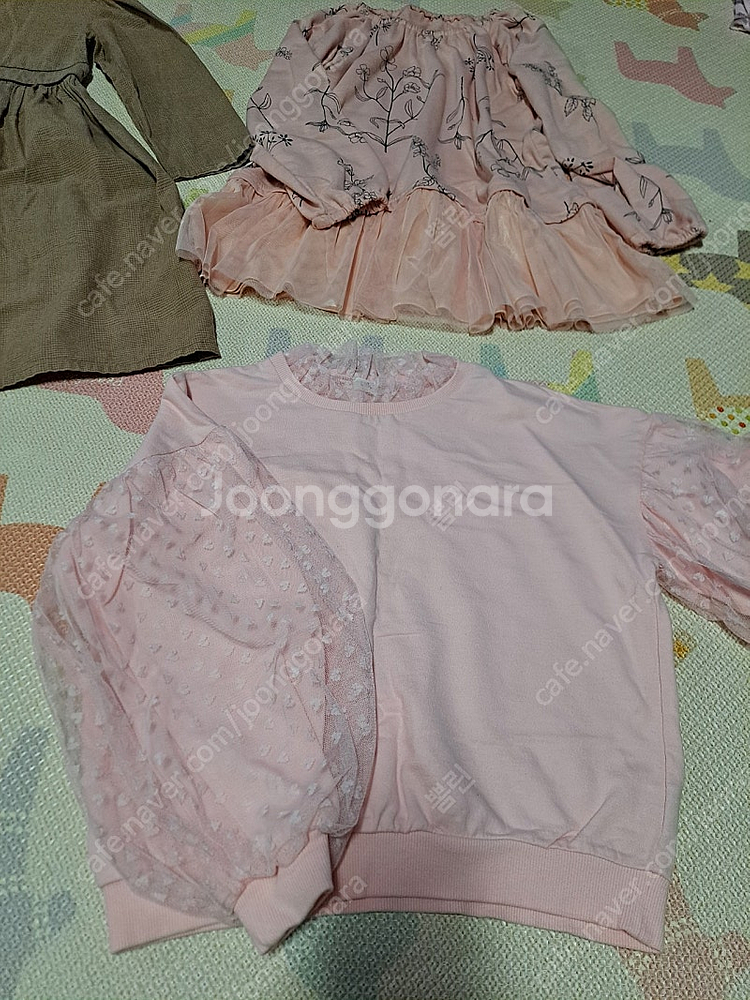 여아 120~130 겨울옷 내복, 트레이닝복, 기모티셔츠, 원피스, 레깅스 등 박스판매--6
