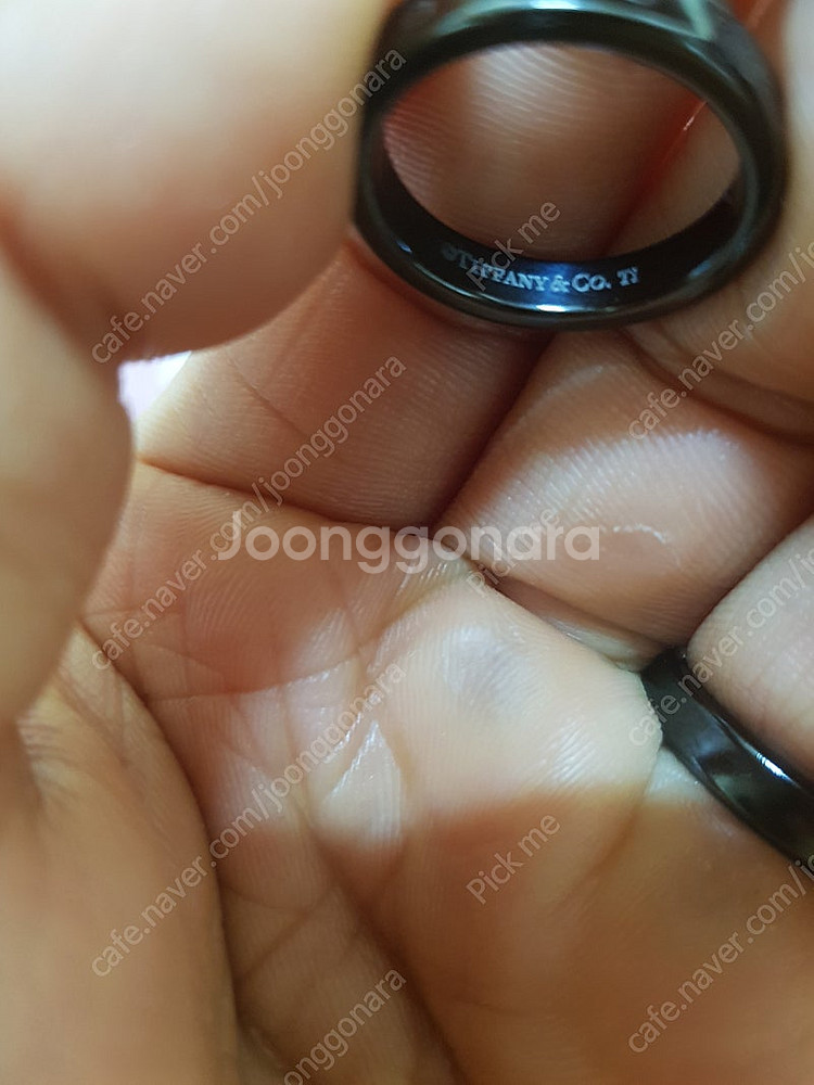 티파니앤코 1837 티타늄 네로우링.--1
