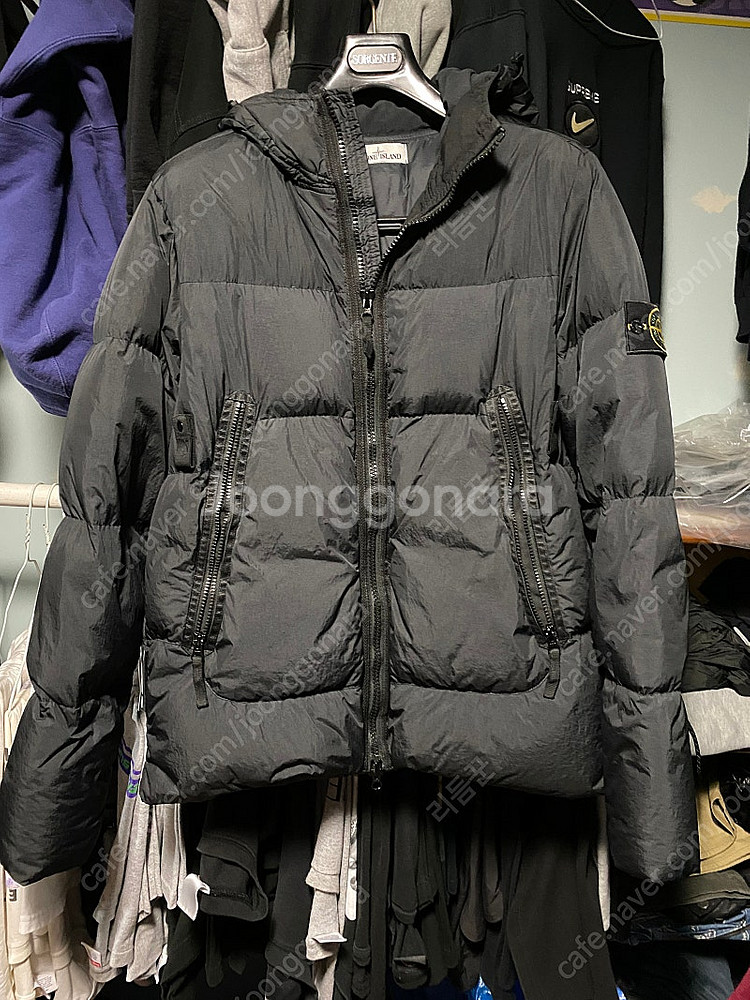 [L]스톤아일랜드 21fw 크링클랩스 패딩 블랙--0