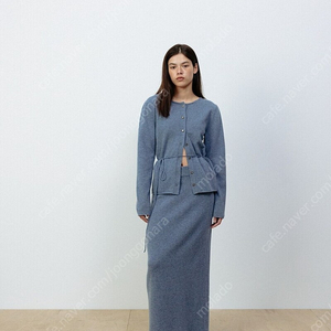 le17septembre 베이직 니트 가디건 맥시 스커트 블루 세트 새상품 BASIC KNIT CARDIGAN BASIC MAXI SKIRT [BLUE] 르917 le917