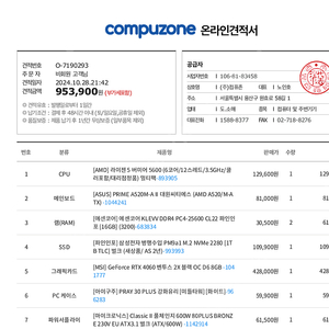 컴퓨터 라이젠5600rtx4060 새상품급처