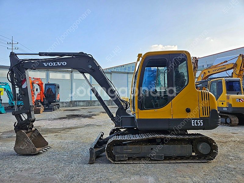 볼보 EC55 2001년식 자동클램프 02 중고굴삭기--6